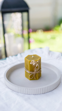 Lumânări din ceară de albine - Lumânare decorativă din ceară naturală de albine