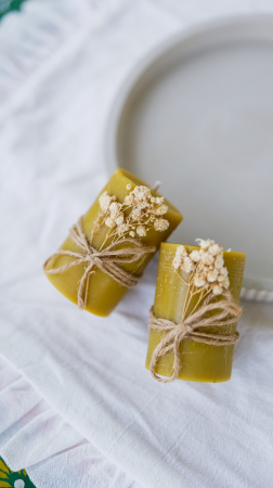 Lumânare handmade din ceară naturală de albine [1]