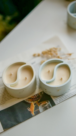 Lumânări în recipiente - Lumânare „YIN & YANG”