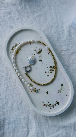 Obiecte decorative - Tăviță decorativă "GOLD PLATED"