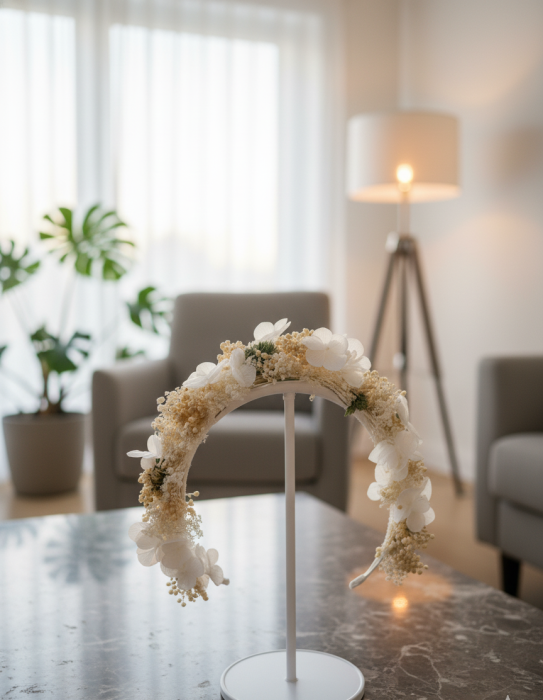 AMINTIRE ETERNA - CORONITA MIREASA CU HORTENSIE CRIOGENATA [3]