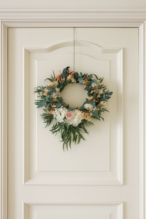 AMURG RUSTIC – CORONITA FLORALA  CU PLANTE STABILIZATE SI FLORI CRIOGENATE [4]