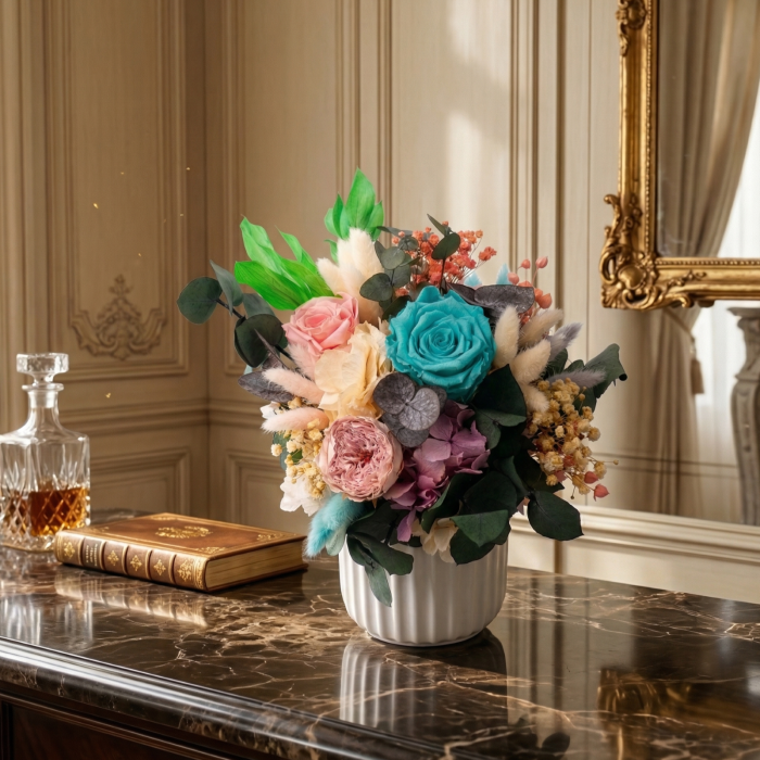 Aranjament floral Armonie Pastel din flori criogenate - Atelierul Creative Harmony [2]