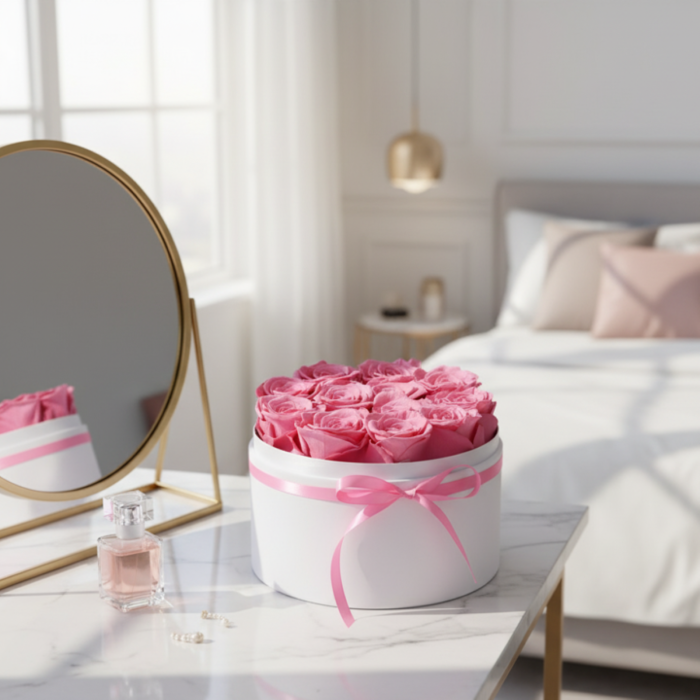 PASTEL PINK - CUTIE CU TRANDAFIRI CRIOGENATI [2]
