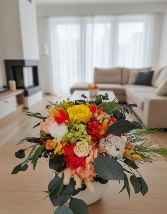 Phoenix  - Aranjament Floral Vibrant cu Trandafiri Criogenati [2]