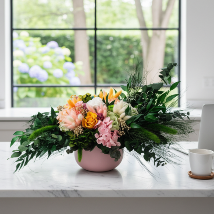 Simfonia Romantica - Centru de Masa Luxuriant cu Flori Criogenate [3]