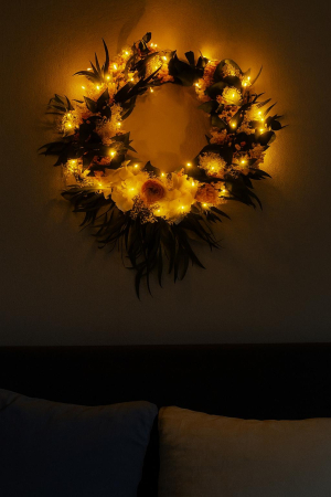 AMURG RUSTIC – CORONITA FLORALA  CU PLANTE STABILIZATE SI FLORI CRIOGENATE [4]