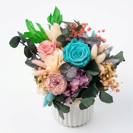 Aranjamente Florale - Aranjament floral Armonie Pastel din flori criogenate - Atelierul Creative Harmony