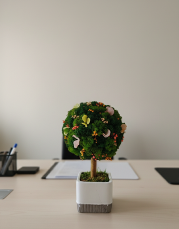 COPACUL SPIRIDUSULUI - Copacel Decorativ cu Licheni Naturali Stabilizati pentru Birou [1]