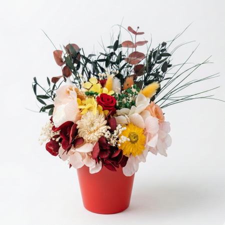 Colecția de Toamnă - GOLDEN HOUR- Decoratiune cu plante stabilizate si flori criogenate in culori de toamna