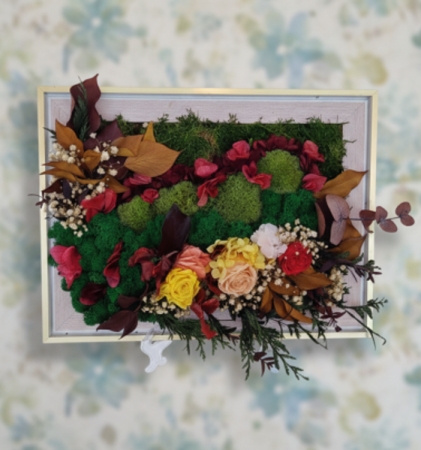 TABLOURI CU LICHENII - NOBILIS - TABLOU DECORATIV CU LICHENI, FLORI CRIOGENATE SI PLANTE NATURALE