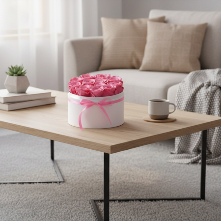 PASTEL PINK - CUTIE CU TRANDAFIRI CRIOGENATI [2]