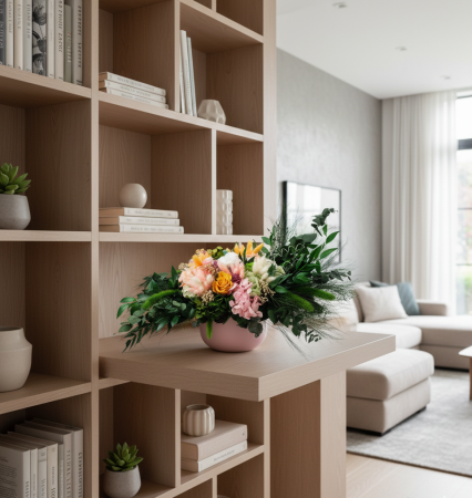 Simfonia Romantica - Centru de Masa Luxuriant cu Flori Criogenate [3]