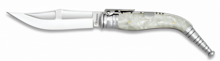 Briceag Spaniol Cricket Bandolera Imitatie Perla, Alb, Lama 16 CM Albainox 38 CM 01171 [2]