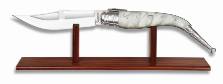 Bandolera - Briceag Spaniol Cricket Bandolera Gigante Alb Lama 22.5 CM Albainox 52CM + Suport 01172