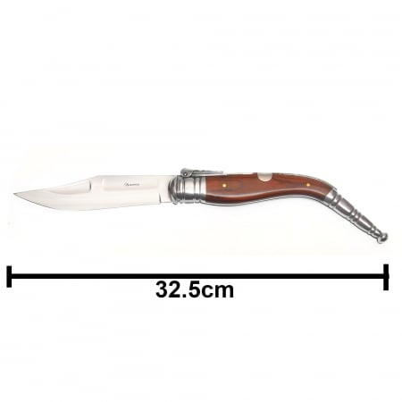 Bandolera - Briceag Spaniol Cricket Bandolera Lemn Lama 14 CM Albainox 33 CM 04012