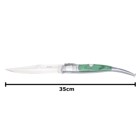 Toate Produsele - Briceag Spaniol Cricket Serrana Lemn Verde Lama 15.4 CM Albainox 35 CM 01801
