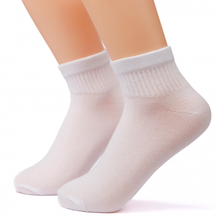 ARTICOL 11-2. set SOSETE GUMA SPORT UNITON ALBE 5 PERECHI INALTIMEA 10 CM MARIMEA 39-41 [2]