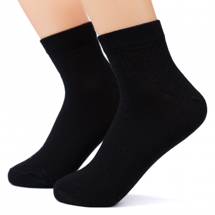 ARTICOL 12-3. set SOSETE  GUMA SPORT UNITON NEGRE   5 PERECHI INALTIMEA  9CM MARIMEA 36-38 [2]