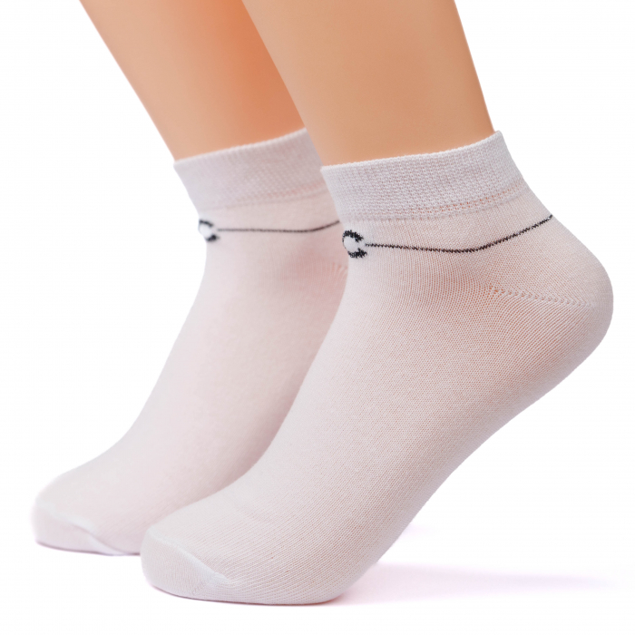 ARTICOL 8-2.set  SOSETE  ALBE CU LIUREX  6 PERECHI INALTIMEA  7CM MARIMEA 36-38 [2]