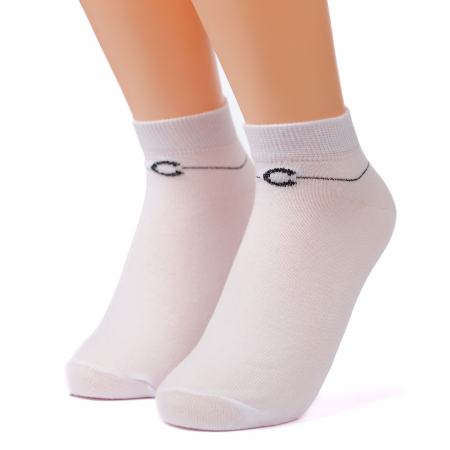 ARTICOL 8-2.set  SOSETE  ALBE CU LIUREX  6 PERECHI INALTIMEA  7CM MARIMEA 36-38 [2]