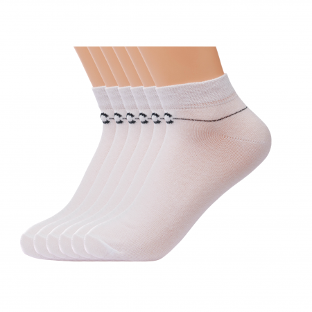 Seturi de Ciorapi - ARTICOL 8-2.set  SOSETE  ALBE CU LIUREX  6 PERECHI INALTIMEA  7CM MARIMEA 36-38