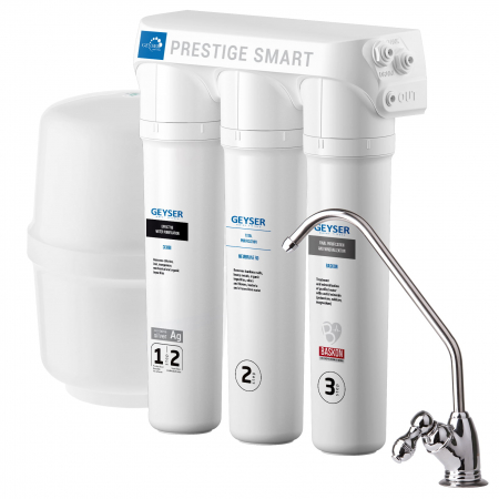 Osmoza Inversa Casnica - Filtru pentru apa cu osmoza inversa fara pompa Geyser Prestige Smart