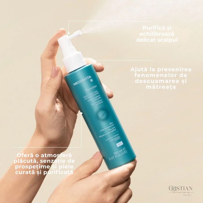 Apa Micelara Purifianta Scalp Medavita Puroxine - Tratament Anti-Matreata [3]