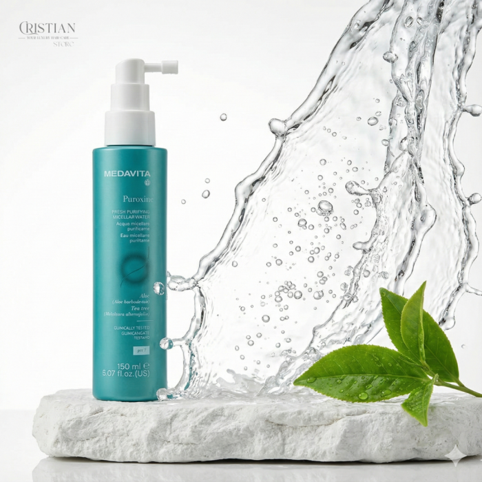 Apa Micelara Purifianta Scalp Medavita Puroxine - Tratament Anti-Matreata [2]