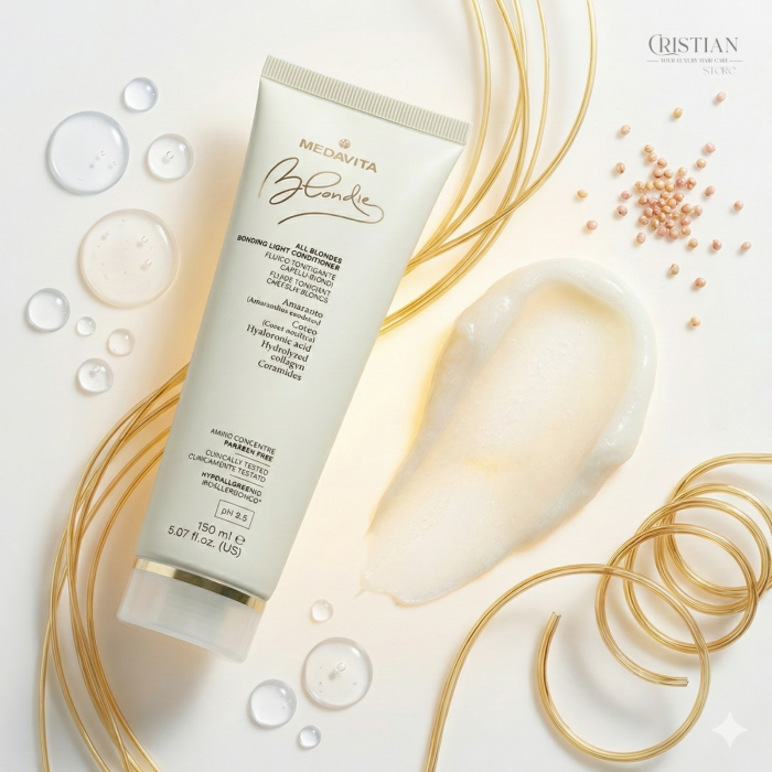 Balsam Fortifiant Medavita All Blondes Bonding Light - Reparare Colagen [2]