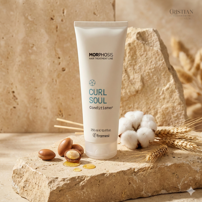 Balsam Par Cret Framesi Curl Soul - Descurcare si Hidratare cu Argan [3]