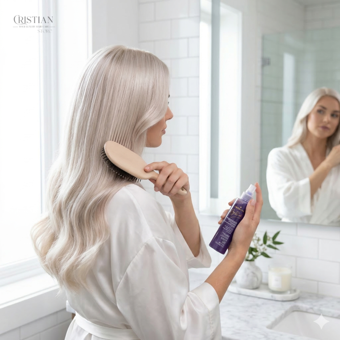 Balsam Spray Violet Medavita Blonde - Neutralizare Tonuri Galbene si Hidratare cu Colagen [4]