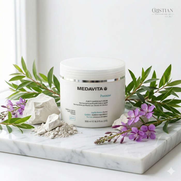 Dermo Crema Exfolianta Medavita Puroxine - Masca Antimatreata cu Argila [3]