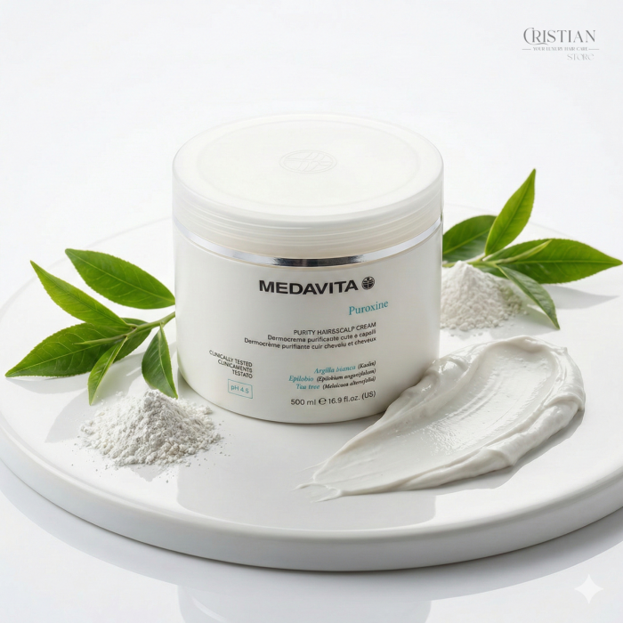 Dermo Crema Exfolianta Medavita Puroxine - Masca Antimatreata cu Argila [2]