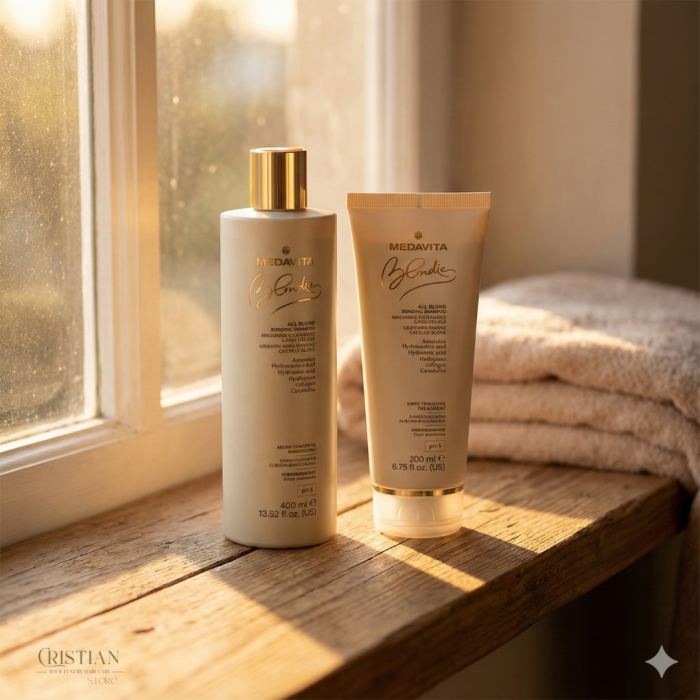 Pachet Sampon si Masca Medavita All Blond - Fortifiere cu Colagen [4]