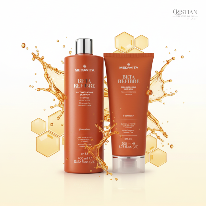 Pachet Sampon si Masca Medavita Beta Refibre - Reconstructie cu Beta Caroten [3]