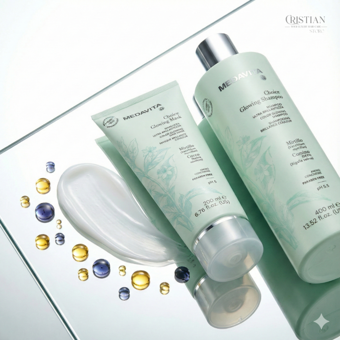Pachet Sampon si Masca Medavita Choice Glow - Stralucire si Uleiuri [2]