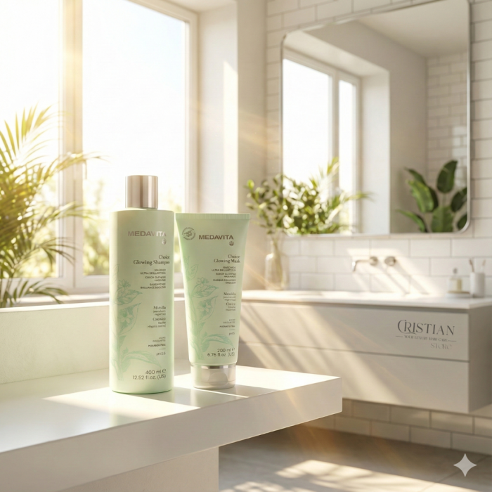 Pachet Sampon si Masca Medavita Choice Glow - Stralucire si Uleiuri [4]