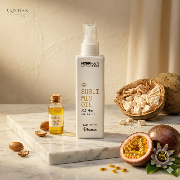 Emulsie Leave-In Framesi Morphosis Sublimis Oil All Day - Hidratare si Descurcare cu Argan [2]