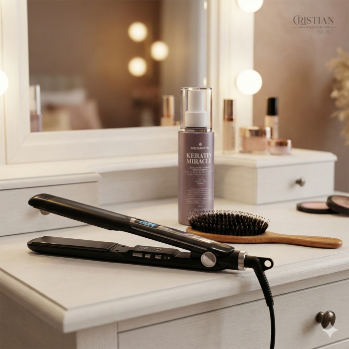 Spray Protectie Termica Medavita Keratin Miracle - Netezire si Anti Frizz [4]