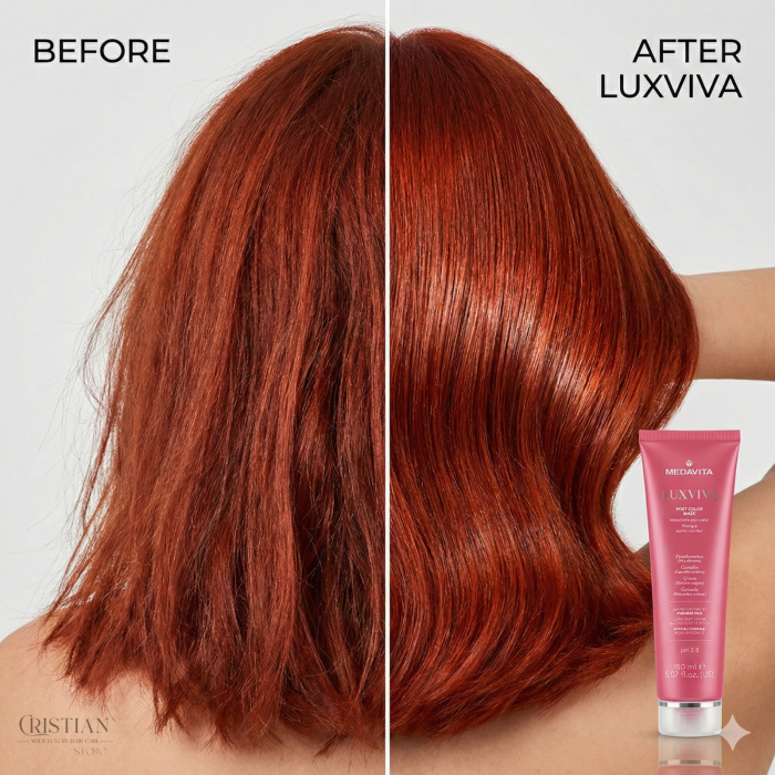 Masca Acidifianta Medavita Luxviva - Protectie Culoare si pH Acid [5]