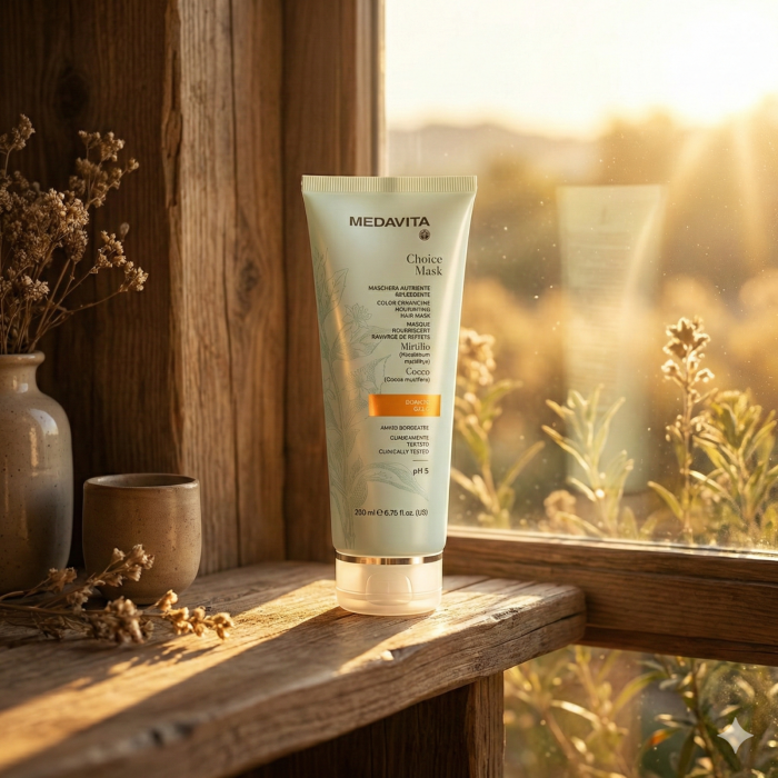 asca Nuantatoare Medavita Choice Mask Gold - Reflexii Aurii si Hidratare [5]