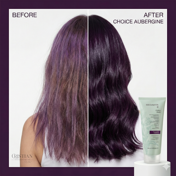 Masca Nuantatoare Medavita Choice Mask Aubergine - Culoare Violet Melanzana [8]