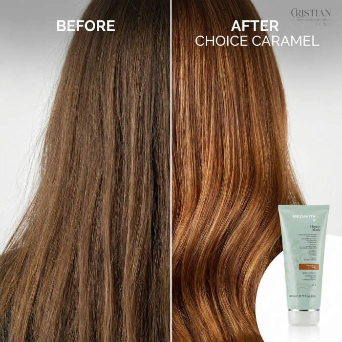 Masca Nuantatoare Medavita Choice Mask Caramel - Reflexii Calde si Stralucire [8]
