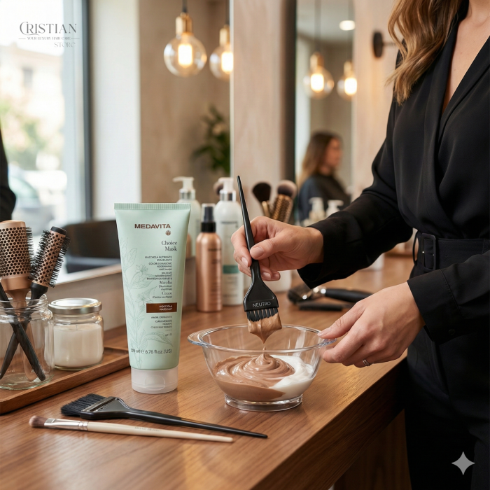 Masca Nuantatoare Medavita Choice Mask Hazelnuts - Culoare Aluna Naturala [5]