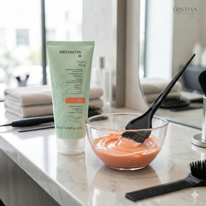 Masca Nuantatoare Medavita Choice Peach - Culoare Piersica si Hidratare [5]