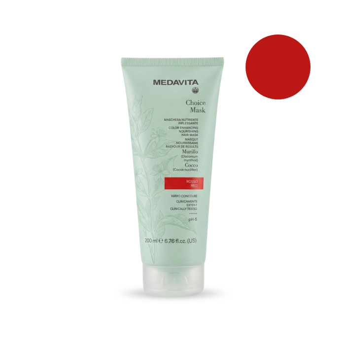Masca Nuantatoare Medavita Choice Mask Rosso pentru Par Roscat [1]