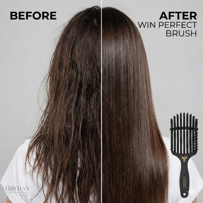 Perie Uscare Par Winstory Win Perfect Brush cu Peri de Mistret si Ventilatie [5]