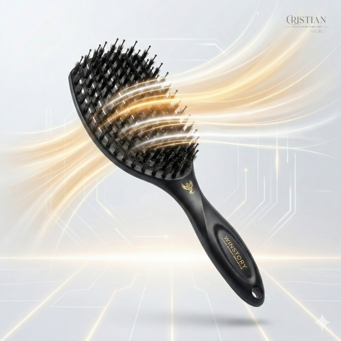 Perie Ventilata Winstory Smoothing Flex - Uscare Rapida cu Peri Mistret [2]