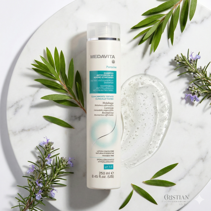 Sampon Antimatreata Medavita Puroxine - Purificare cu Tea Tree [2]